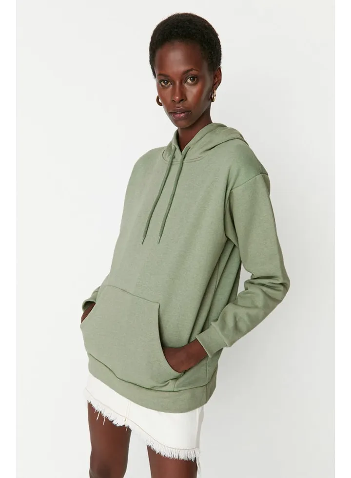 Sweatshirt - Green - Oversize 