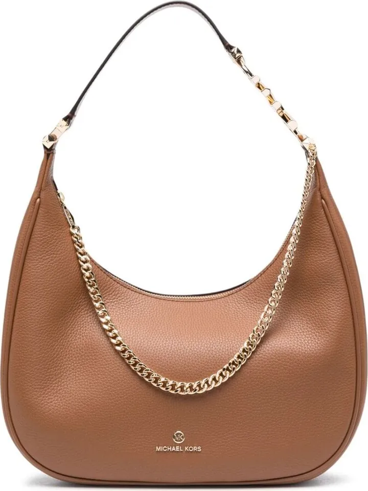Piper pebbled leather shoulder bag