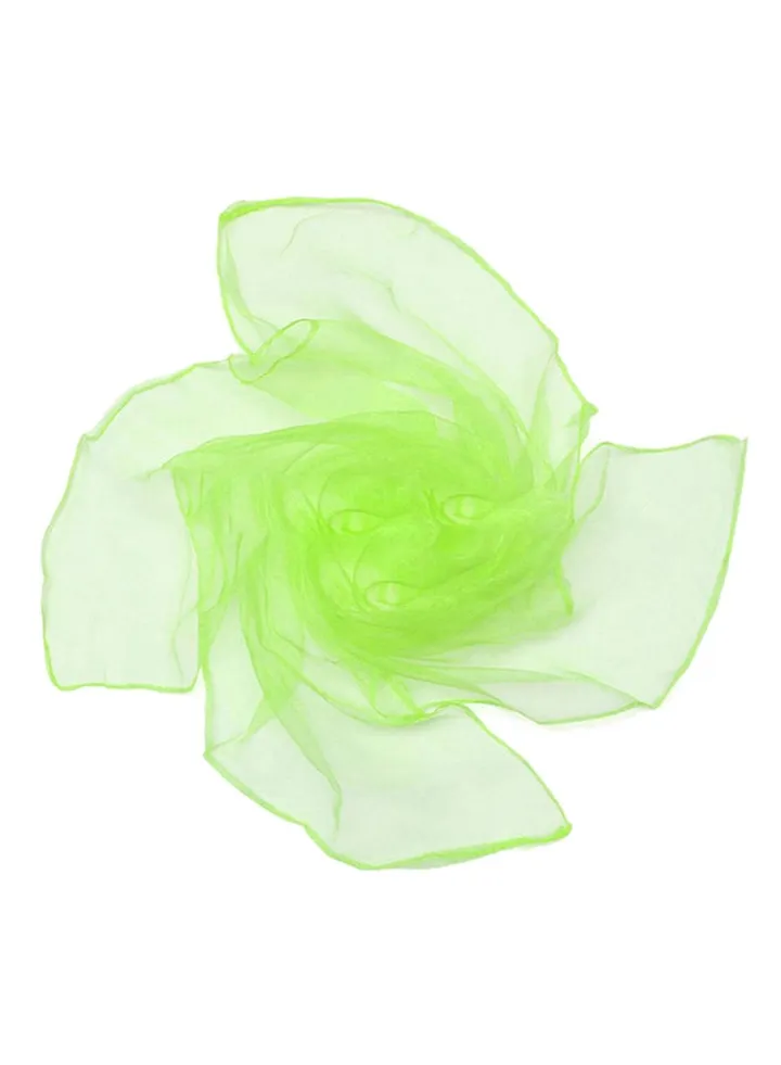 Pure Candy Color Soft Square Scarf Fluorescent Green