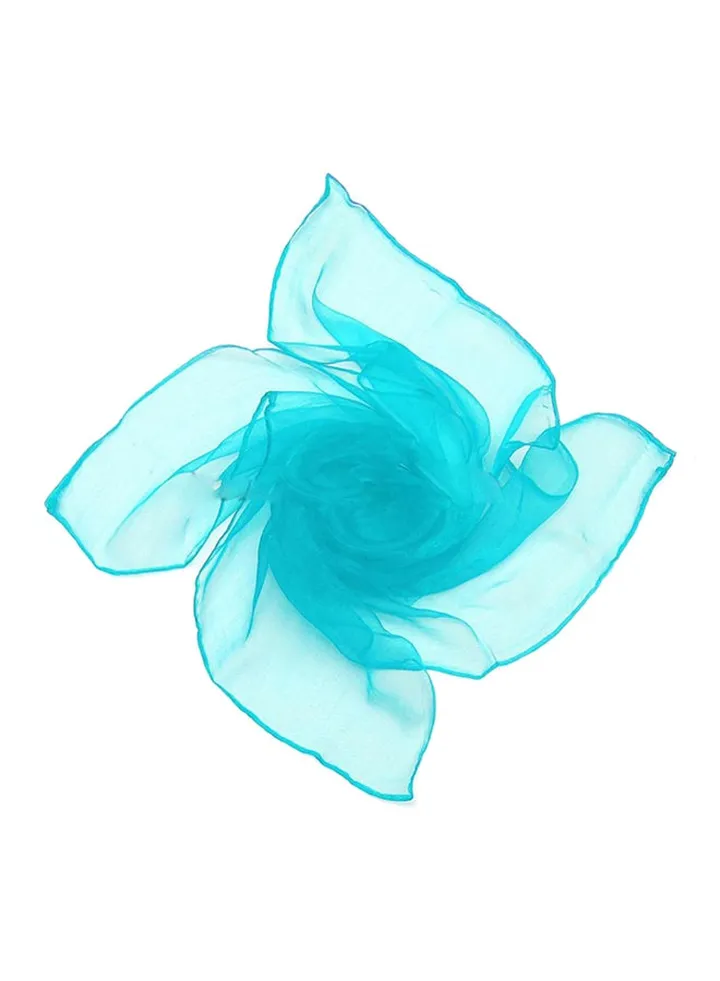 Pure Candy Color Soft Square Scarf Lake Blue