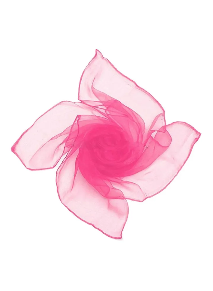 Pure Candy Color Soft Square Scarf Rose Red