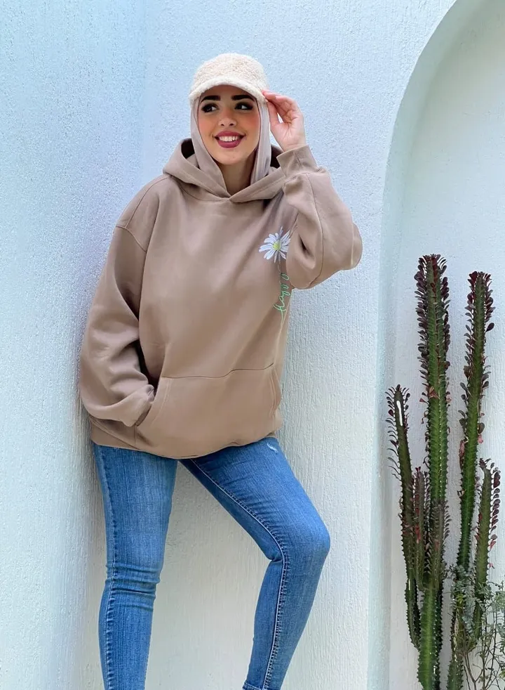 Quilted cotton sweatshirt