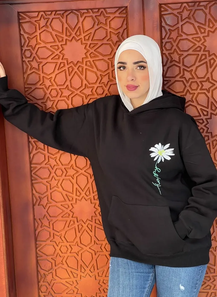 Quilted cotton sweatshirt