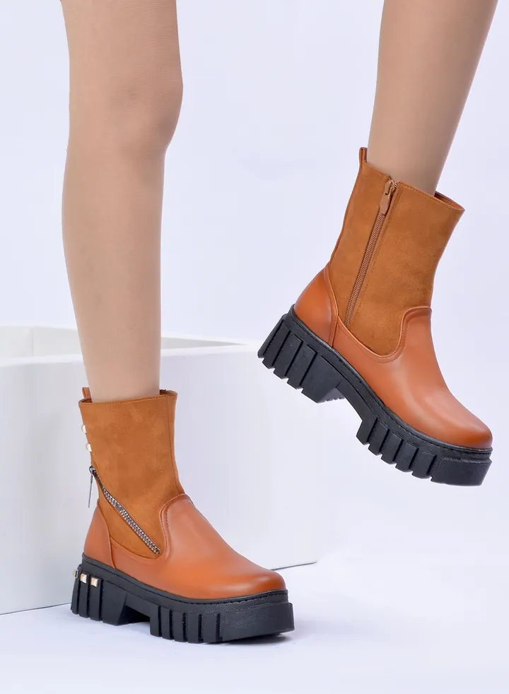 Half Boot B-12-HAVAN