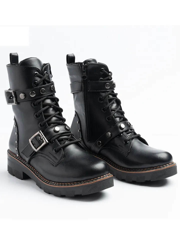 Half Boot Leather-Black