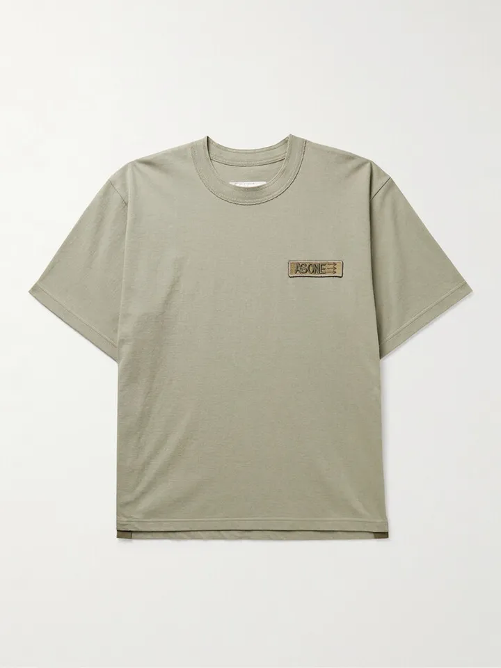 + Eric Haze Appliquéd Cotton-Jersey T-Shirt