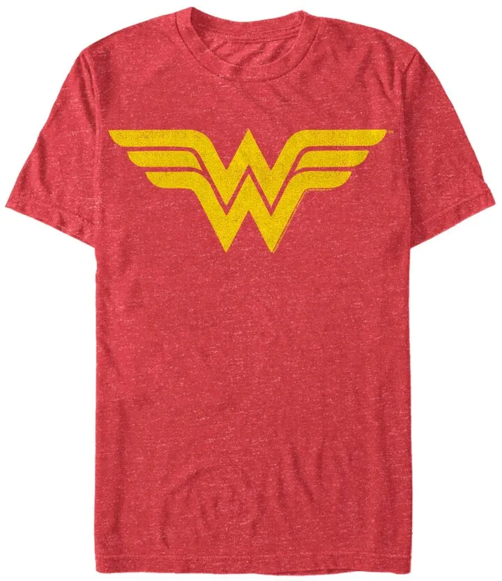 Men's Wonder Woman One Color Logo Short Sleeve T-shirt