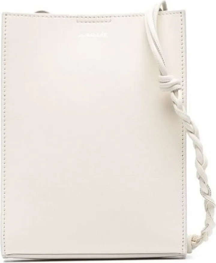 'tangle Mini' White Crossbody Bag In Leather Jil Sander Woman