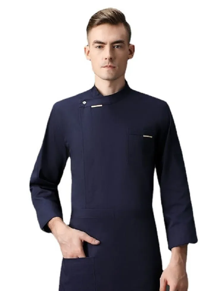 Long Sleeve Chef Coat And Apron Set