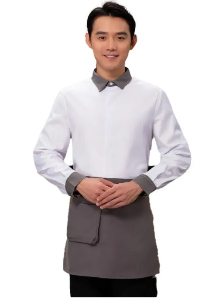 Western-style tea restaurant coffee shop uniform hotel work clothes long sleeve (coat+apron)