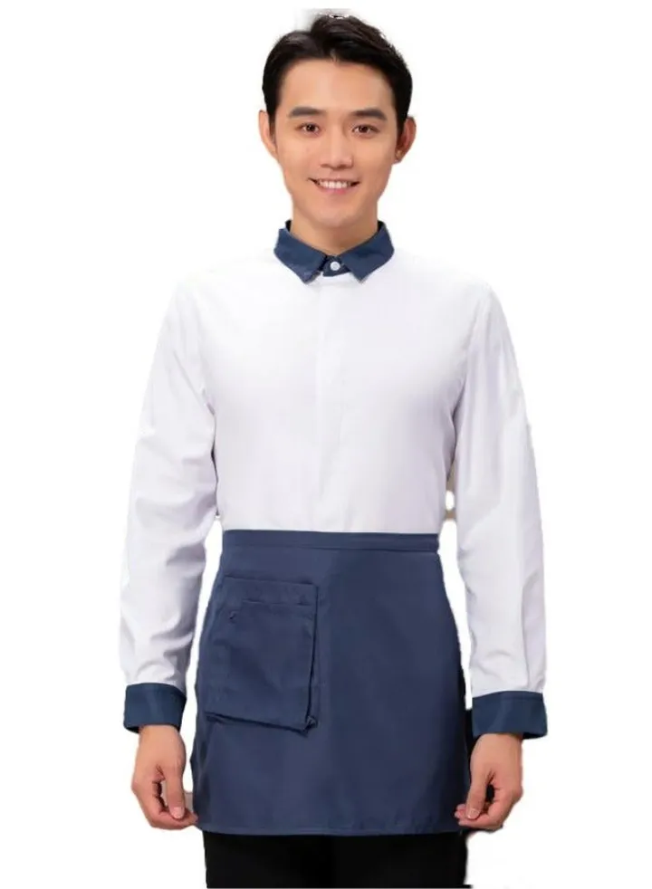 Western-style tea restaurant coffee shop uniform hotel work clothes long sleeve (coat+apron)