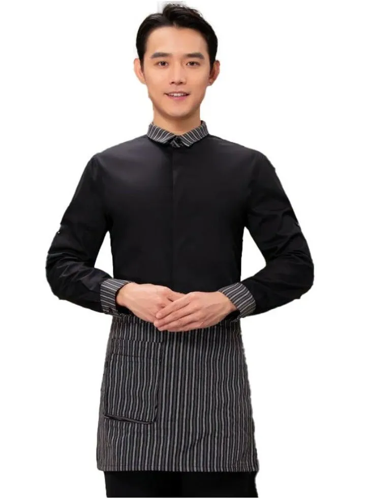 Western-style tea restaurant coffee shop uniform hotel work clothes long sleeve (coat+apron)