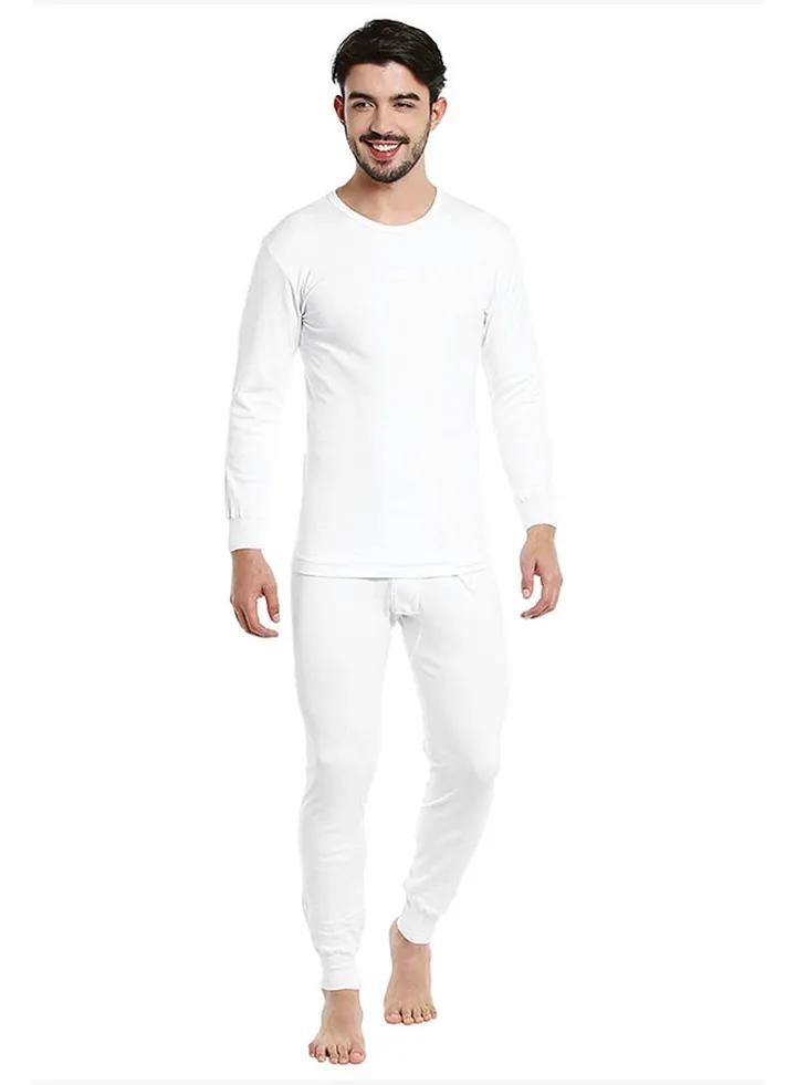 Cotton Blend Fullbody Underwear Set White