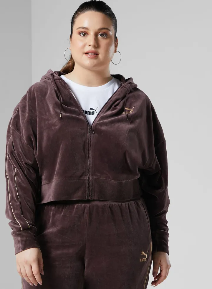 Iconic T7 Velour Hoodie