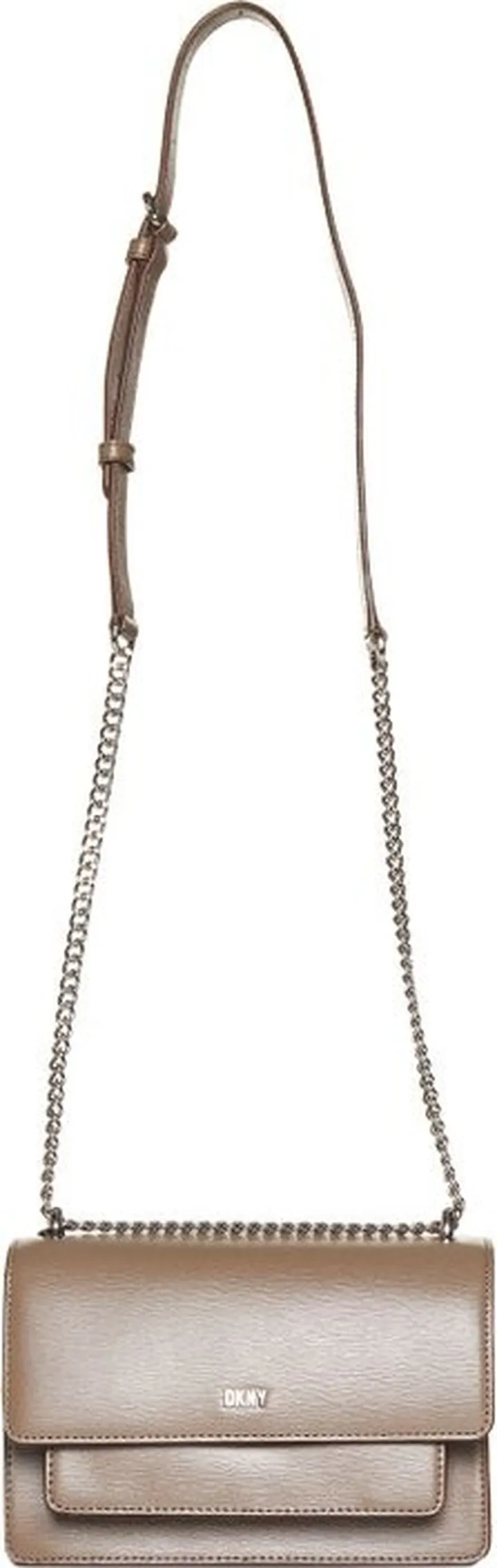 DKNY Bryant Logo Plaque Small Chain Flap Bag