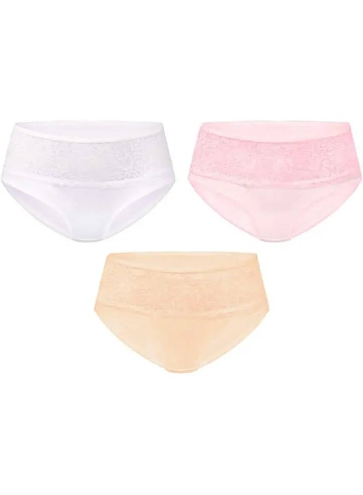 Women’s 100% Cotton Underwear | Elegant Lace-Trimmed Women's Underwear | Ultimate Comfort and Style