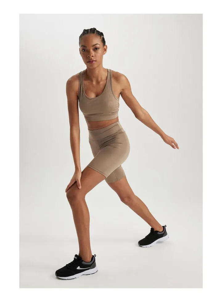 Woman Biker Fit Knitted Leggings