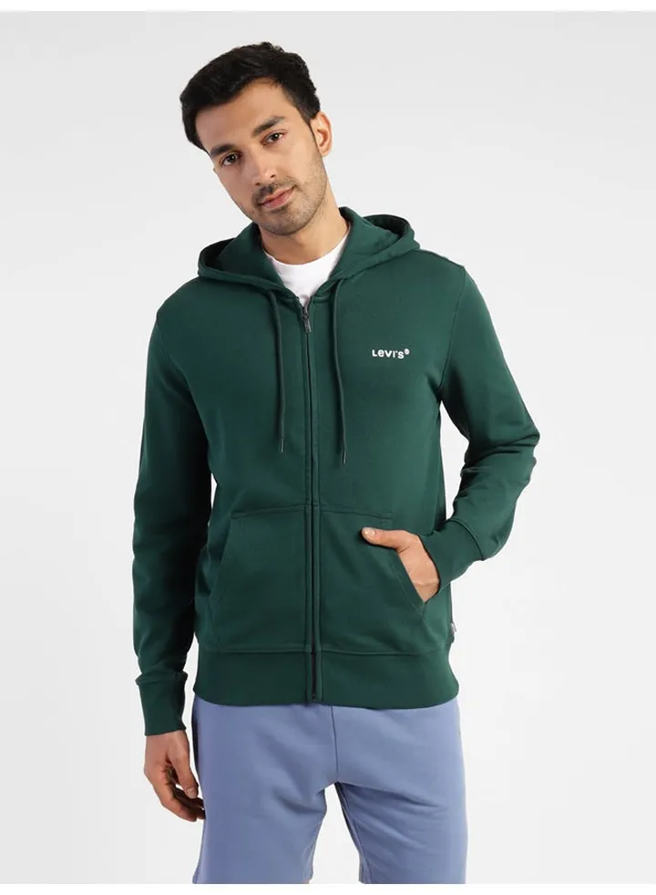 Men's Solid Hooded Sweatshirt