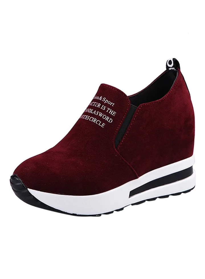 High Heel Sneakers Red