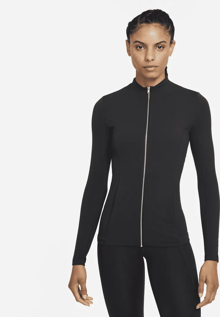 Women's Nike Yoga Luxe Dri-FIT Full-Zip Jacket in Black