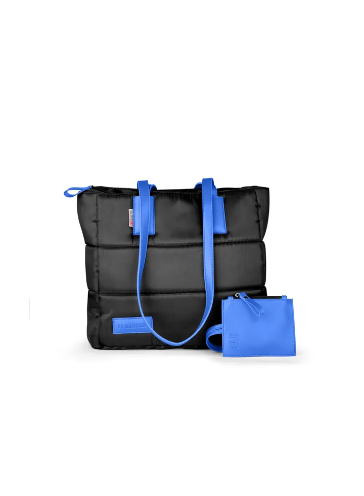 Soft Canvas B.S bag tote bag and shoulder bag for girls - blue