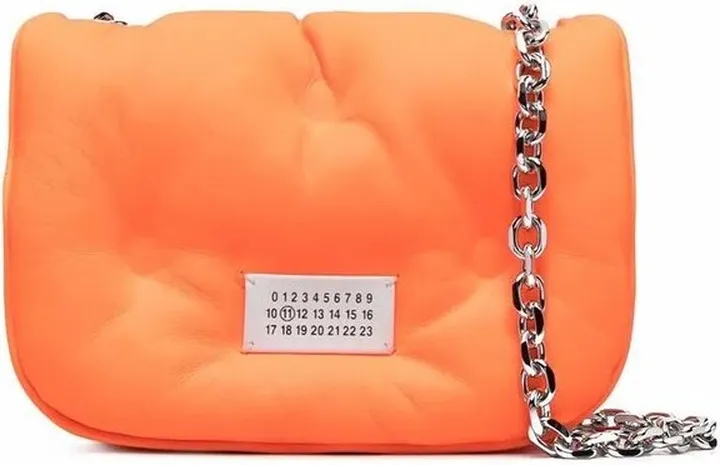 Maison Margiela Glam Slam Logo Patch Shoulder Bag