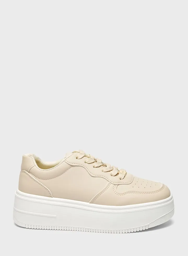 Lace Up Low Top Sneakers