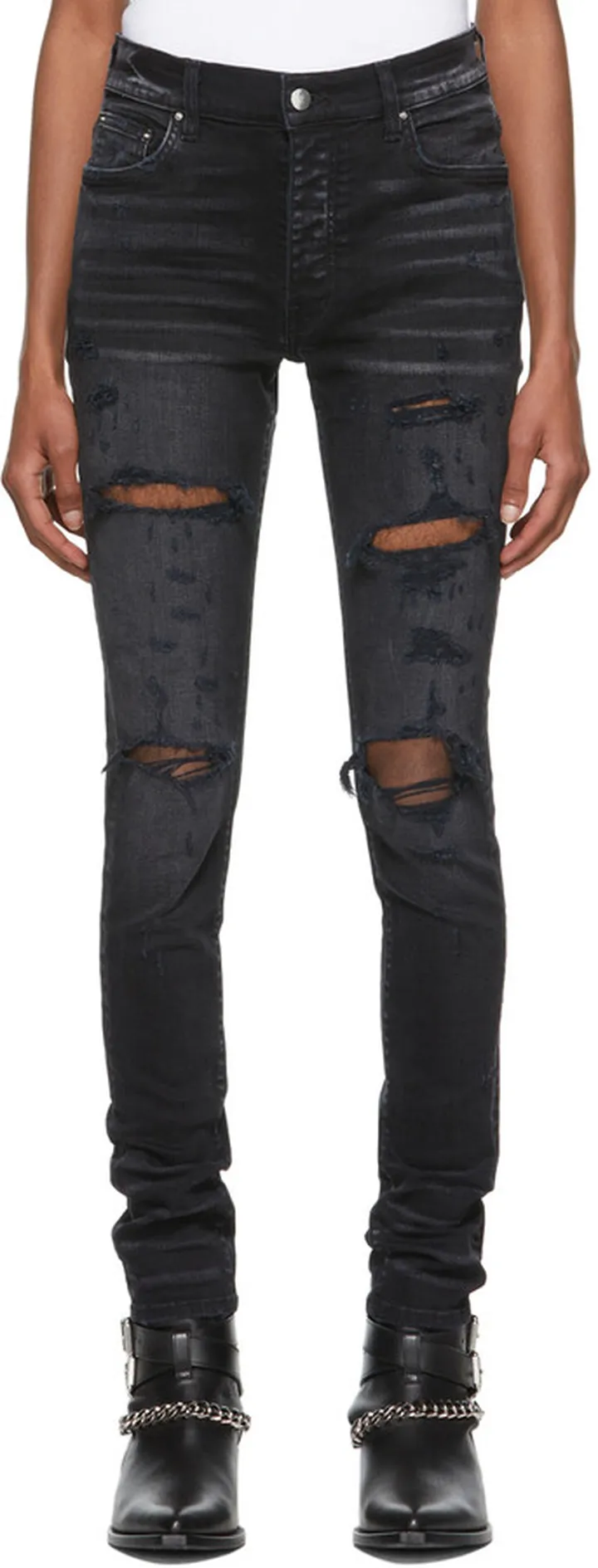 AMIRI Black Thrasher Plus Jeans