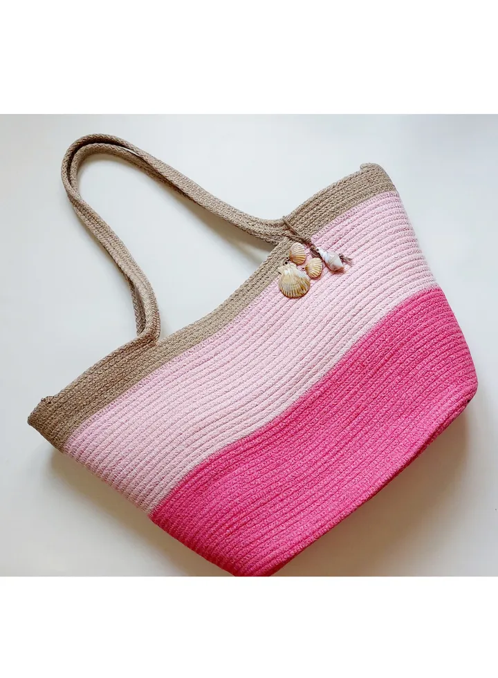 Bink cotton rope eco-friendly handmade beach bag