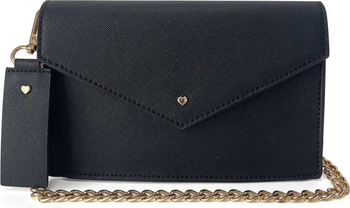 Johnny Loves Rosie - Black Ever Envelope Crossbody Bag