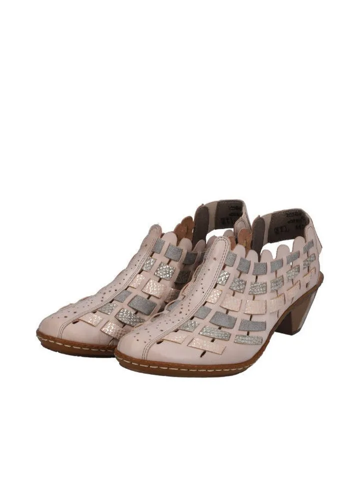 Rieker Ladies Casual Shoes 46778-64 SINA Silver Grey 116-1105