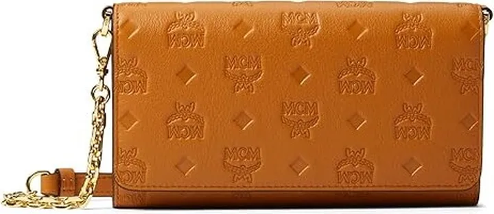 MCM Veritas Smart Phone Case (Roasted Pecan) Handbags