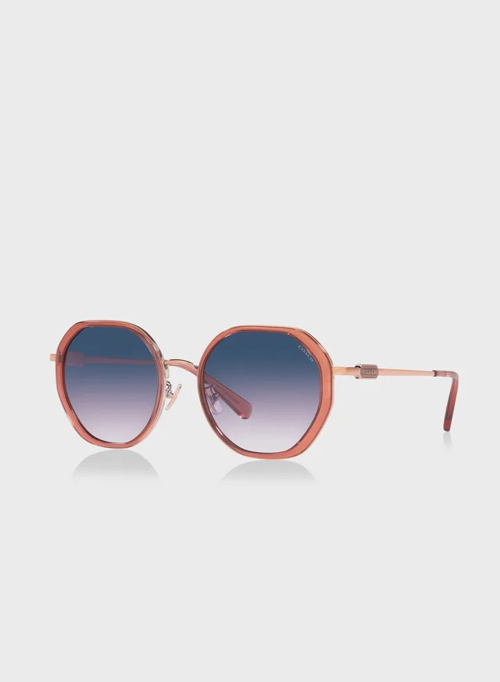 0Hc7141 Round Sunglasses
