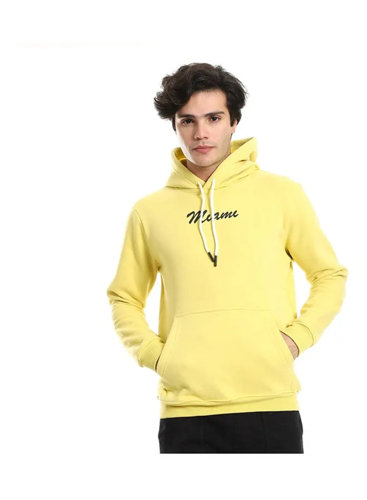 Regular Fit Slip On Printed Hoodie