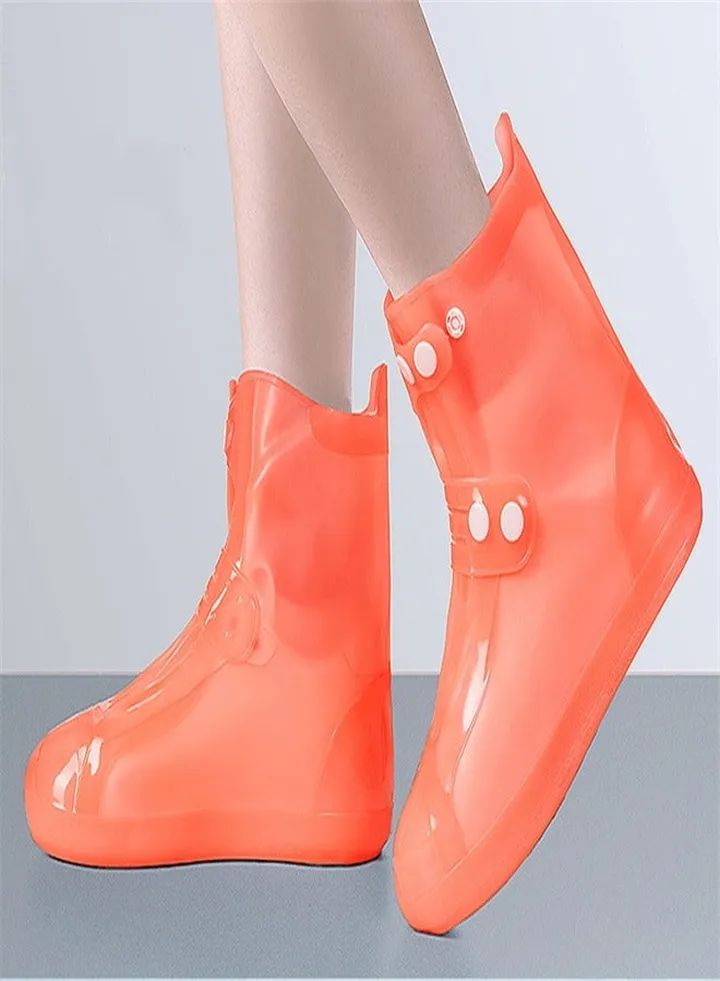Children's Mid Tube Rain Boots Orange