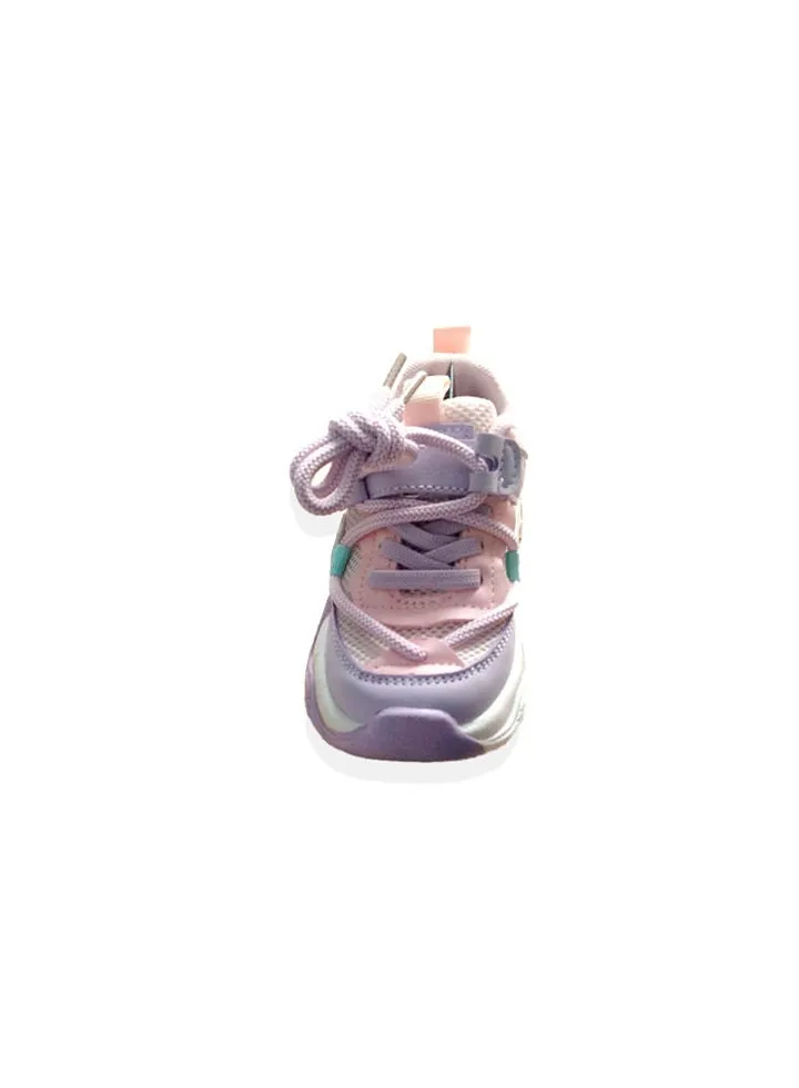 Girls purple shoes with laces