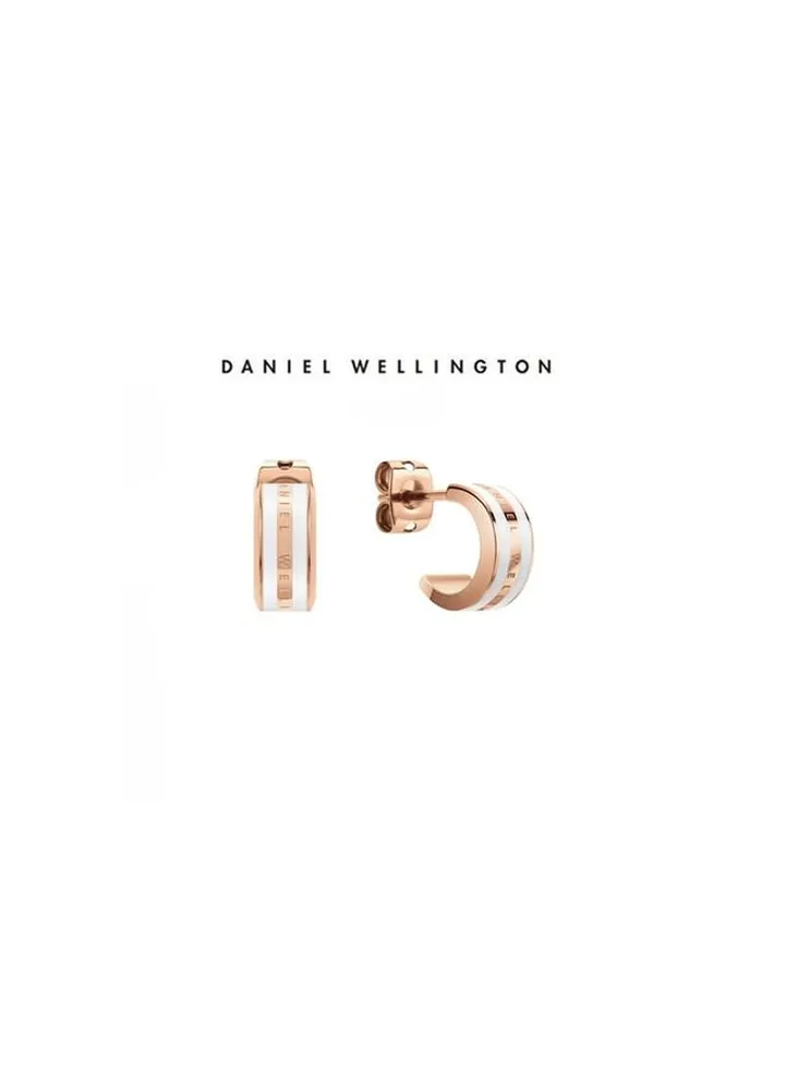 Daniel Wellington Emalie Earrings Enamel And Stainless Steel (316L) With Rose Gold Plating