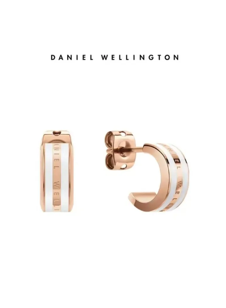 Daniel Wellington Emalie Earrings Enamel And Stainless Steel (316L) With Rose Gold Plating