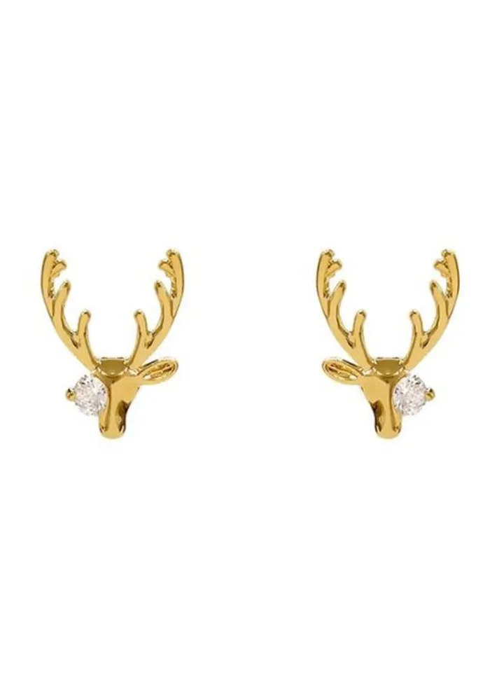 925 Silver Fawn Earrings