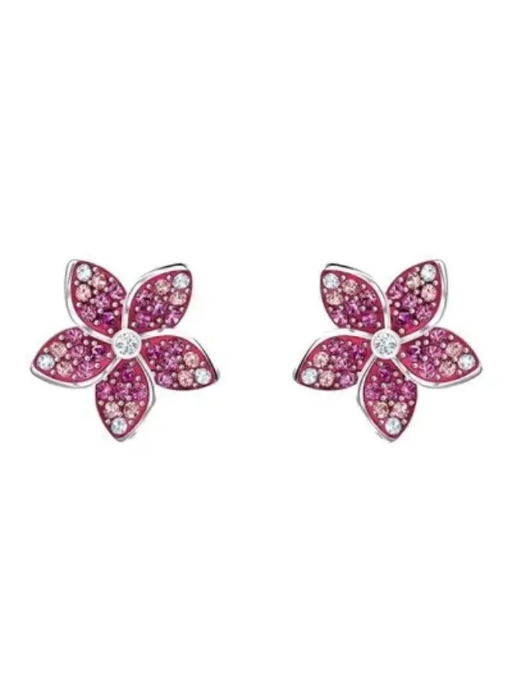 Generic Swarovski Tropical Flower Stud Earrings