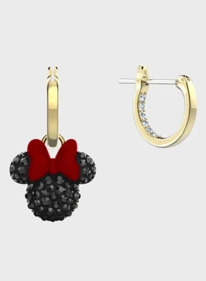 Generic Swarovski Minnie Earrings Gold-Tone Plated