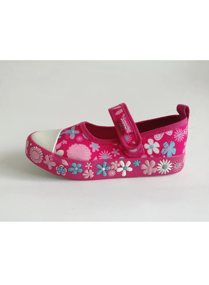 Flat Fashion Sneakers Comfort Easy Fitting Kids Shoes for Girl Fuchsia