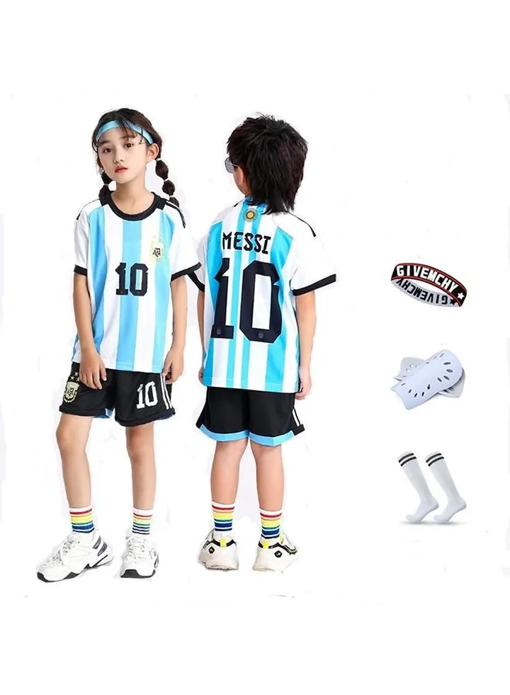 World Cup Men's Soccer Jersey Soccer Jersey Set, Club Short Sleeve Unified Sweatshirt