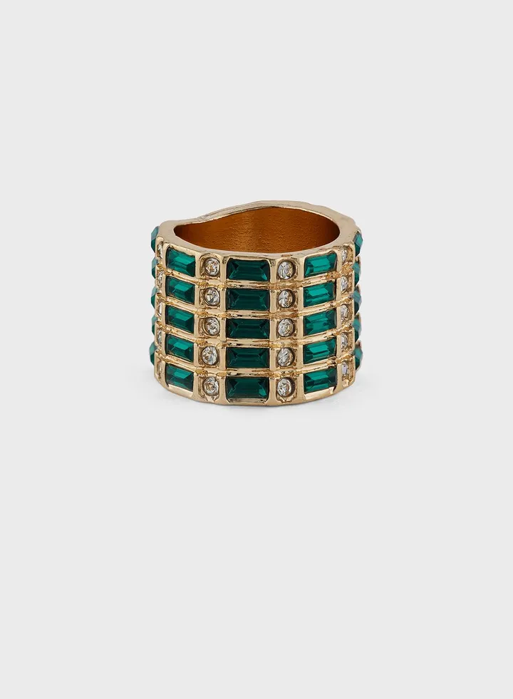 Rhinestone Statement Ring