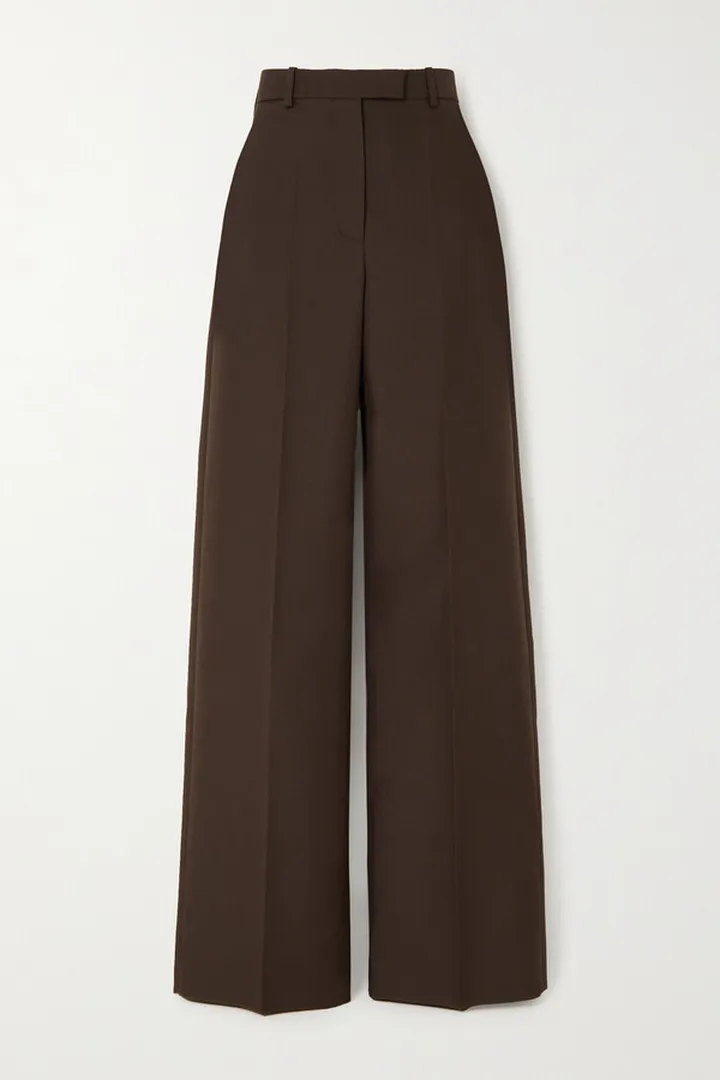 Valentino Garavani - Wool Straight-leg Pants - Brown