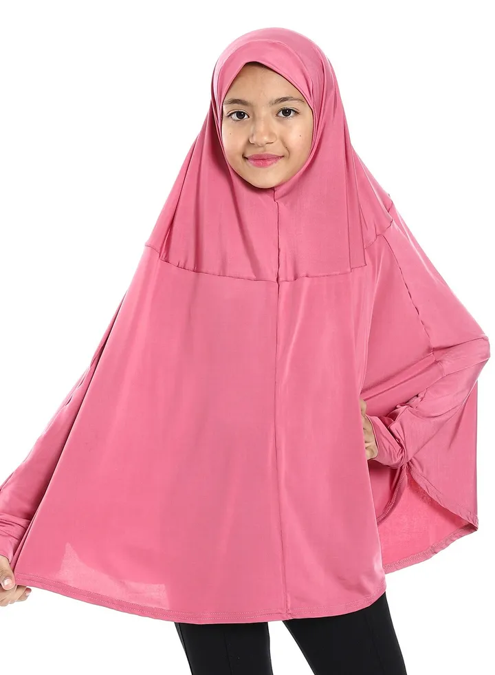 Plain Prayer Veil For Girls With Long Sleeves
