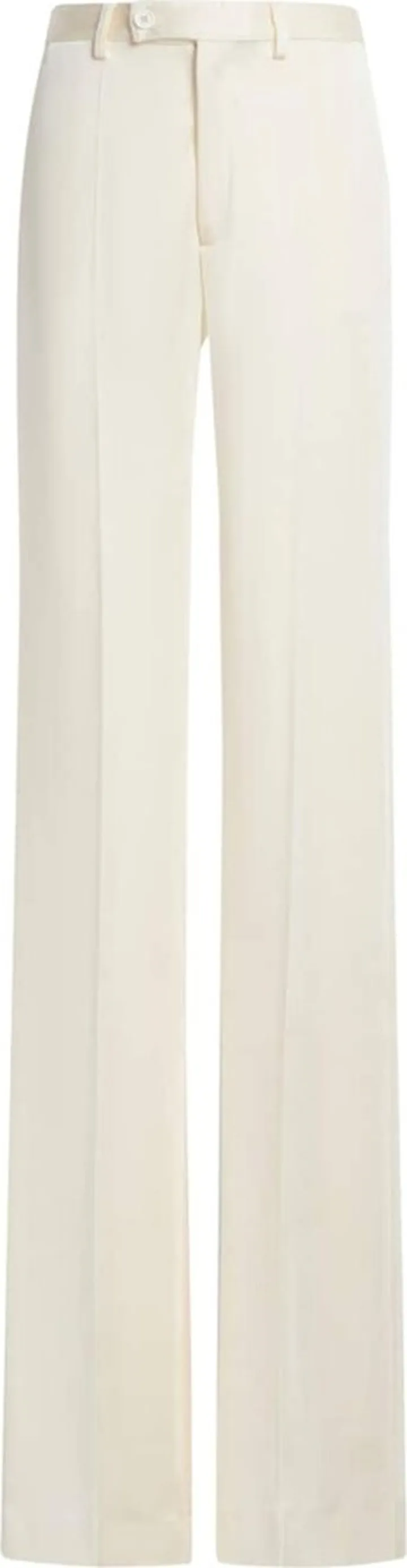 Pressed-Crease Straight-Leg Trousers