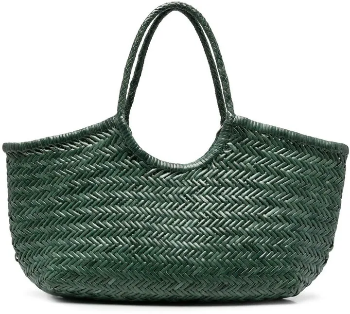 Nantucket interwoven leather tote bag