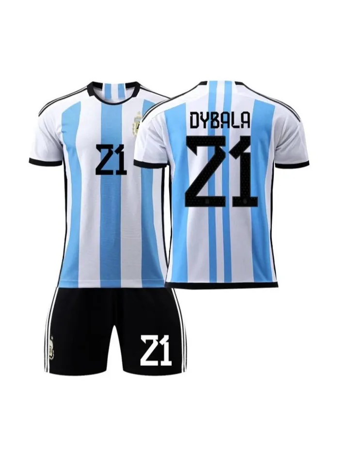 World Cup Argentina 21 Messi Home And Away Jersey National Team Football Jersey