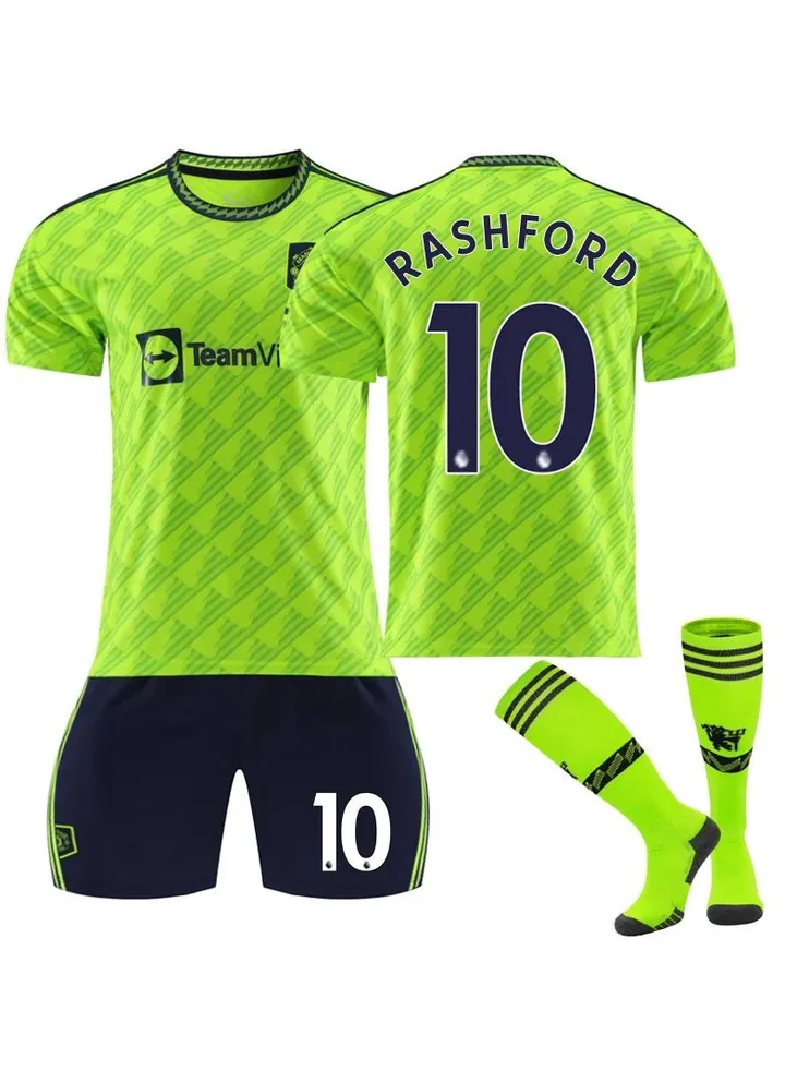 Red Devils Manchester United Away Fluorescent Green Jersey